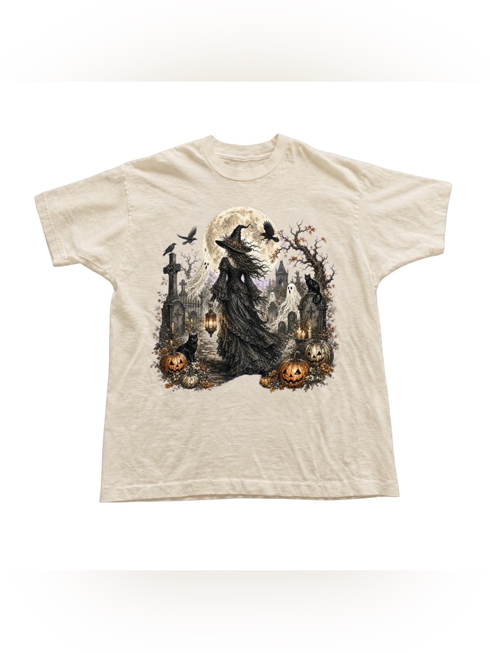 Off White Halloween Witch Graphic Tee